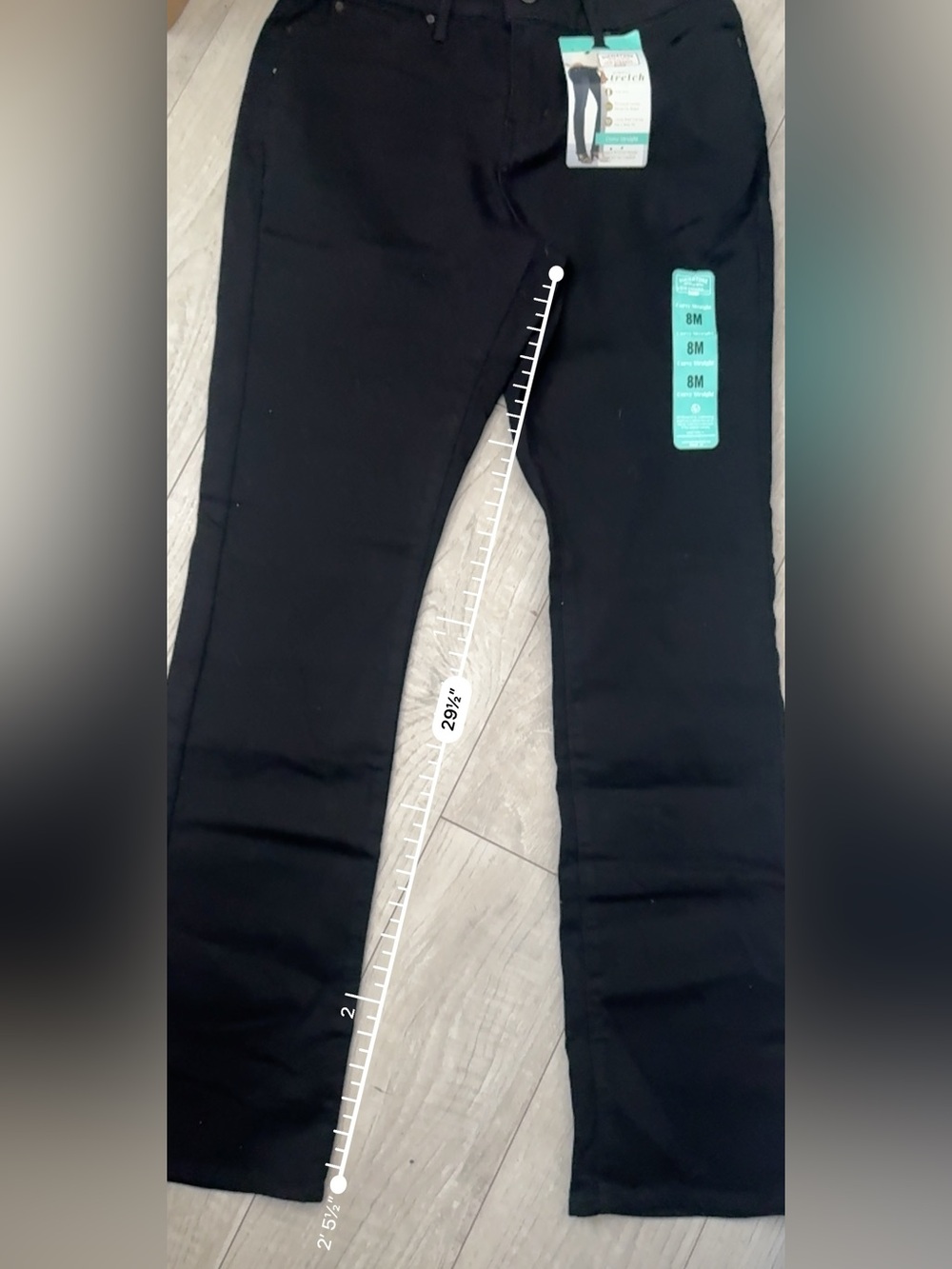 Signature by Levi’s Black Women's Stretch Skinny Jeans - Size 8M - Picture 4 of 6